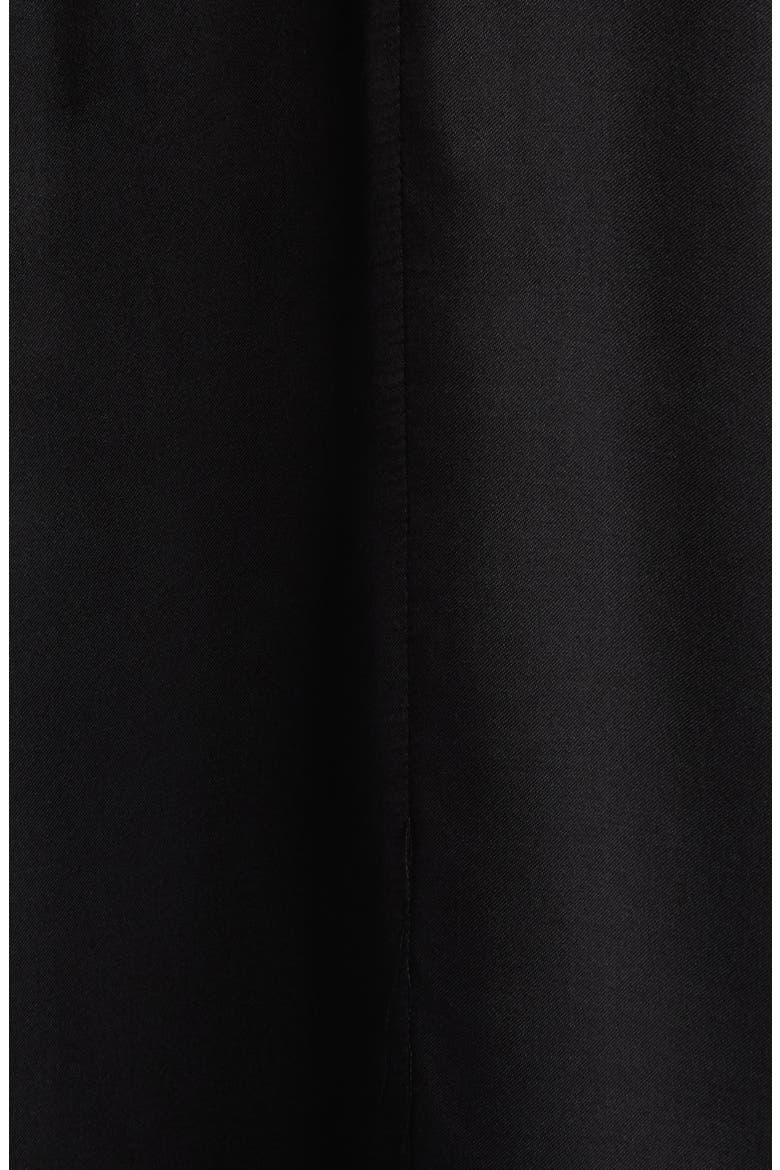 Namsha Draped Satin Midi Dress