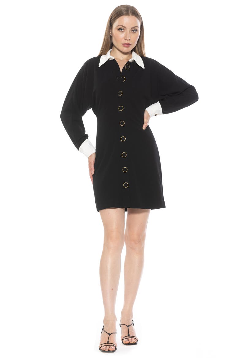 Velvette Long Sleeve Shirtdress