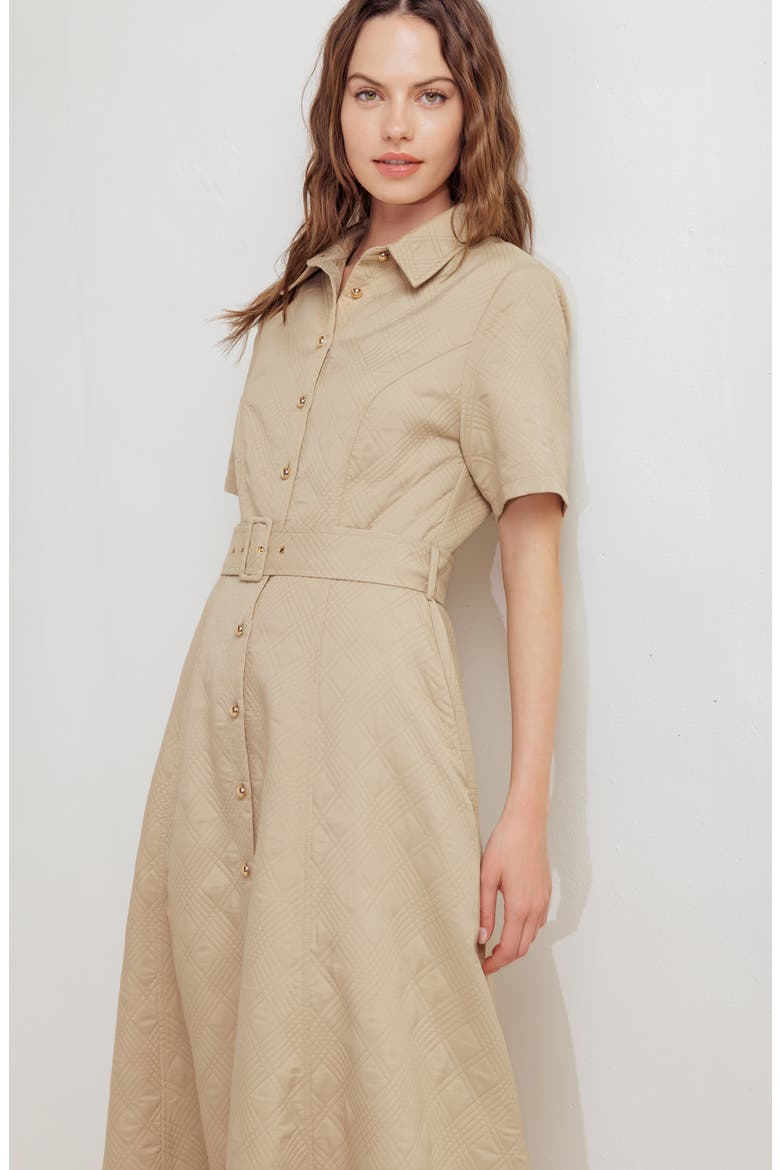 Diamond Stitched A-Line Dress