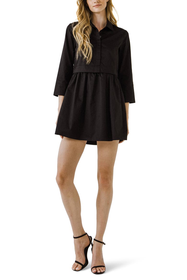 Long Sleeve Mini Shirtdress