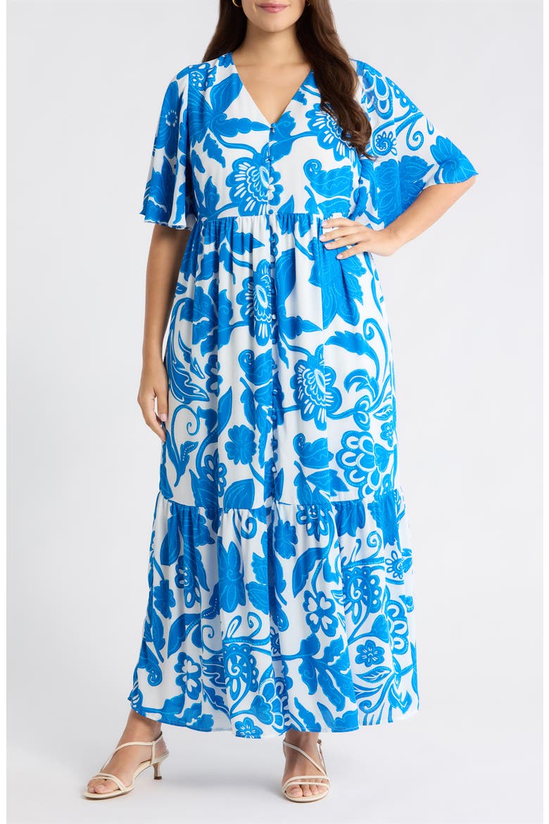 Maci Floral Lody Flare Maxi Dress