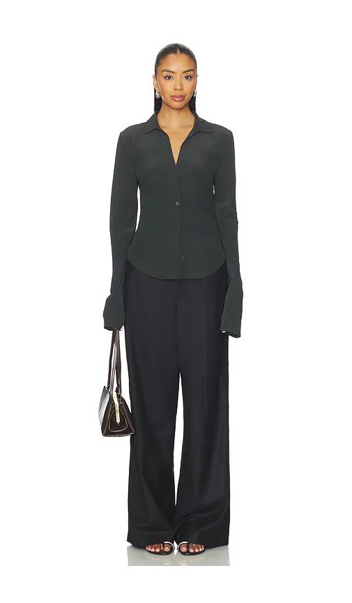 EAVES Saeunn Blouse in Caviar - Image 4