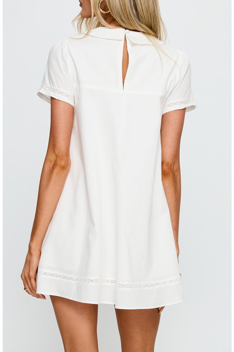 Bethanne Lace Detail Cotton Babydoll Minidress