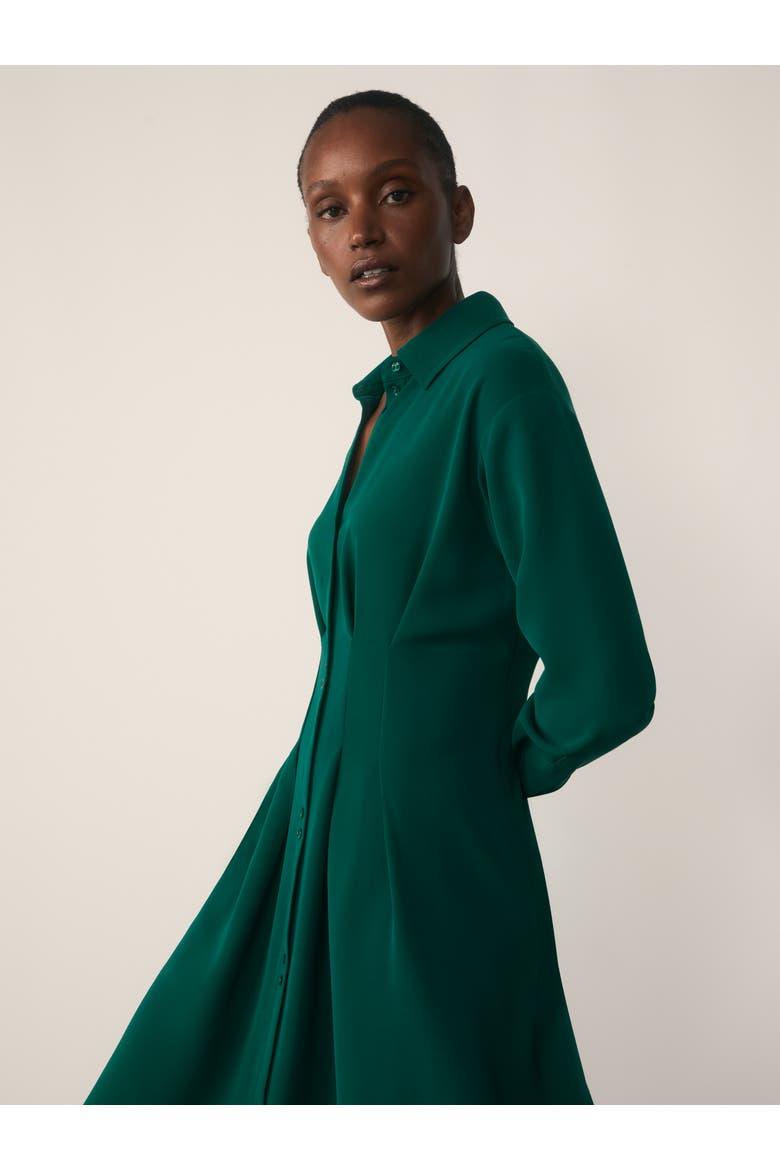 Amara Long Sleeve Collared Shirt Dress