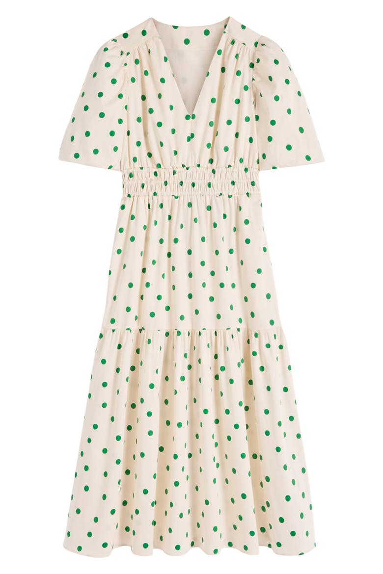 Irene Polka Dot Print Midi Dress