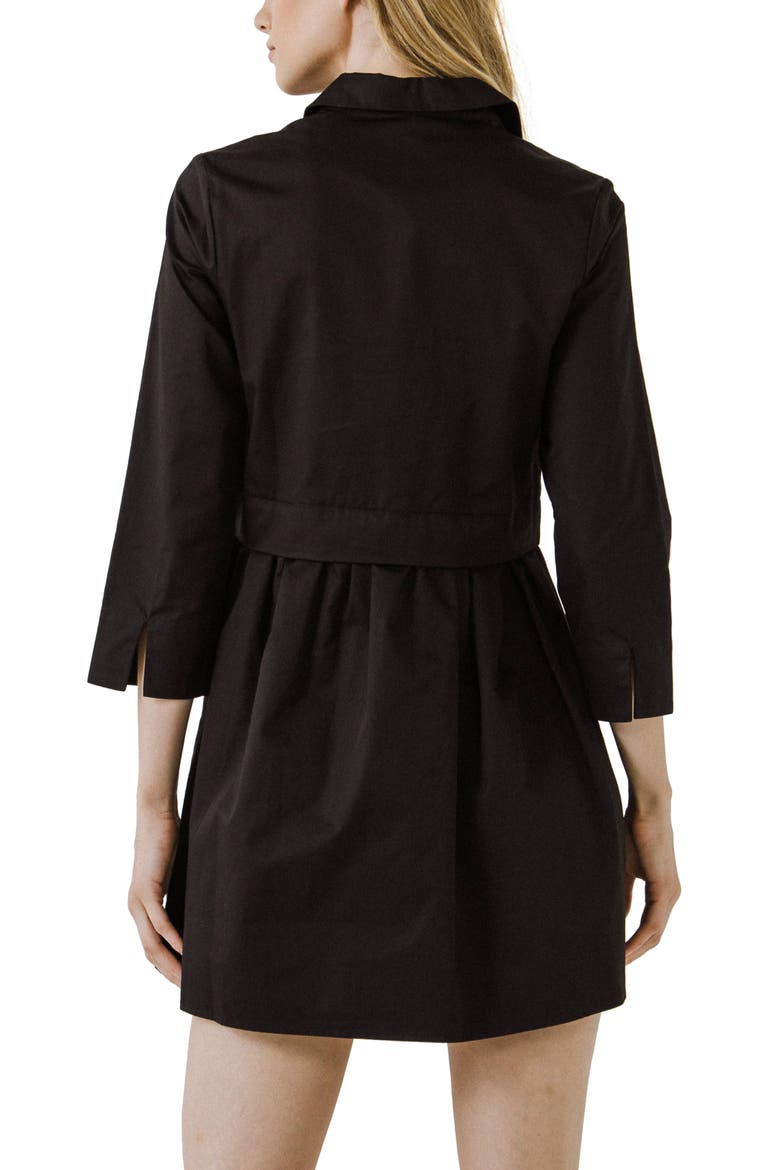 Long Sleeve Mini Shirtdress