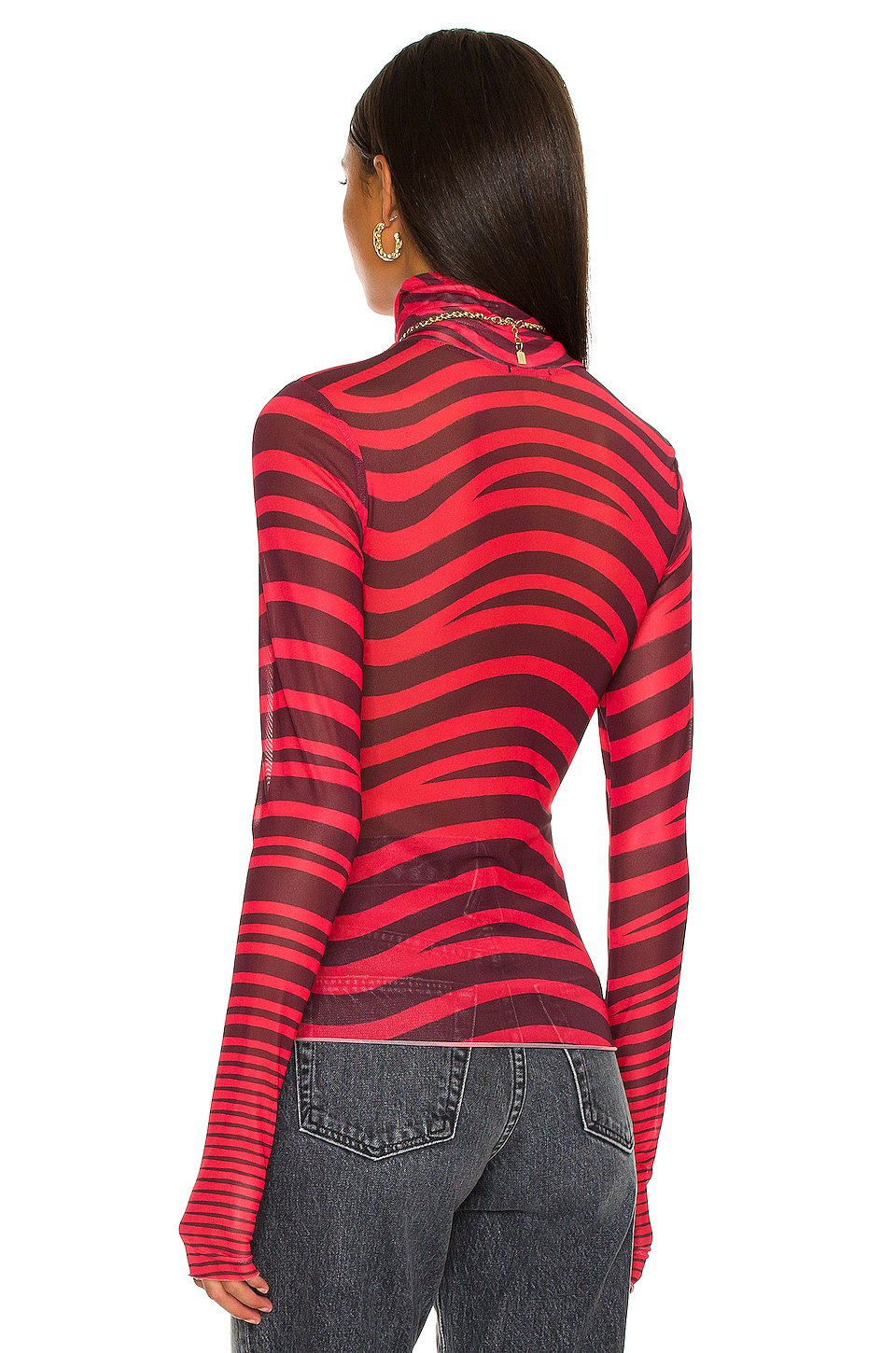 AFRM Zadie Top in Rouge Wave - Image 3