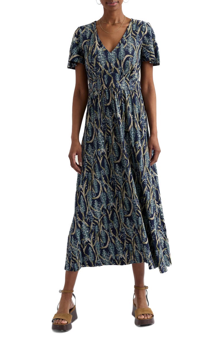 Chateaux Floral Organic Cotton Midi Dress