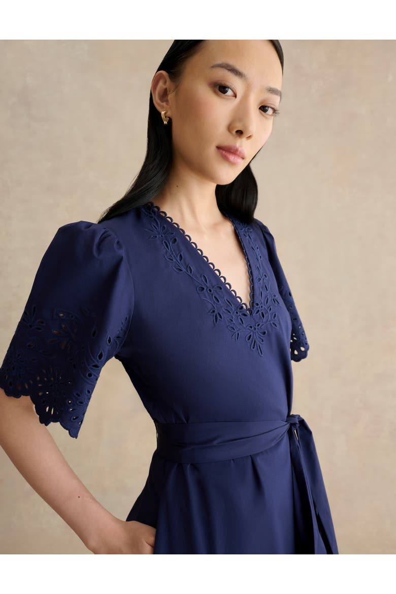 Meghan Broderie Cutwork Midi Dress