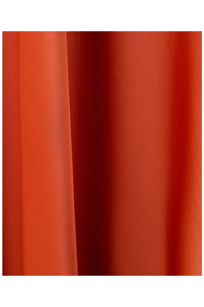 Long Sleeve Flare Satin Maxi Dress