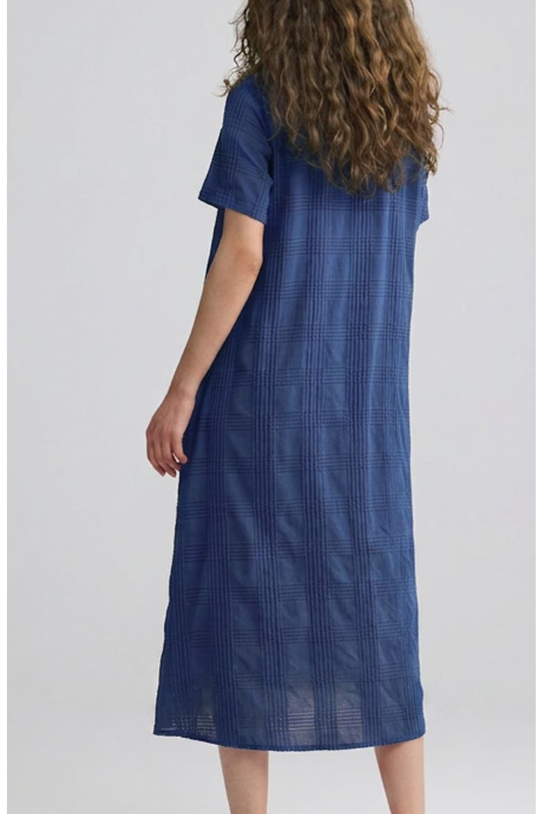 Calla Check-embroidered Dress