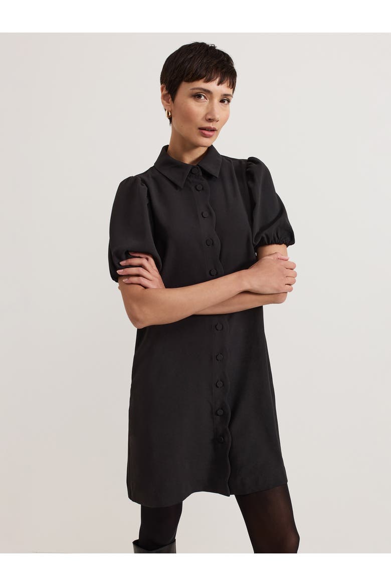 Candice Scallop Detail Shirt Dress