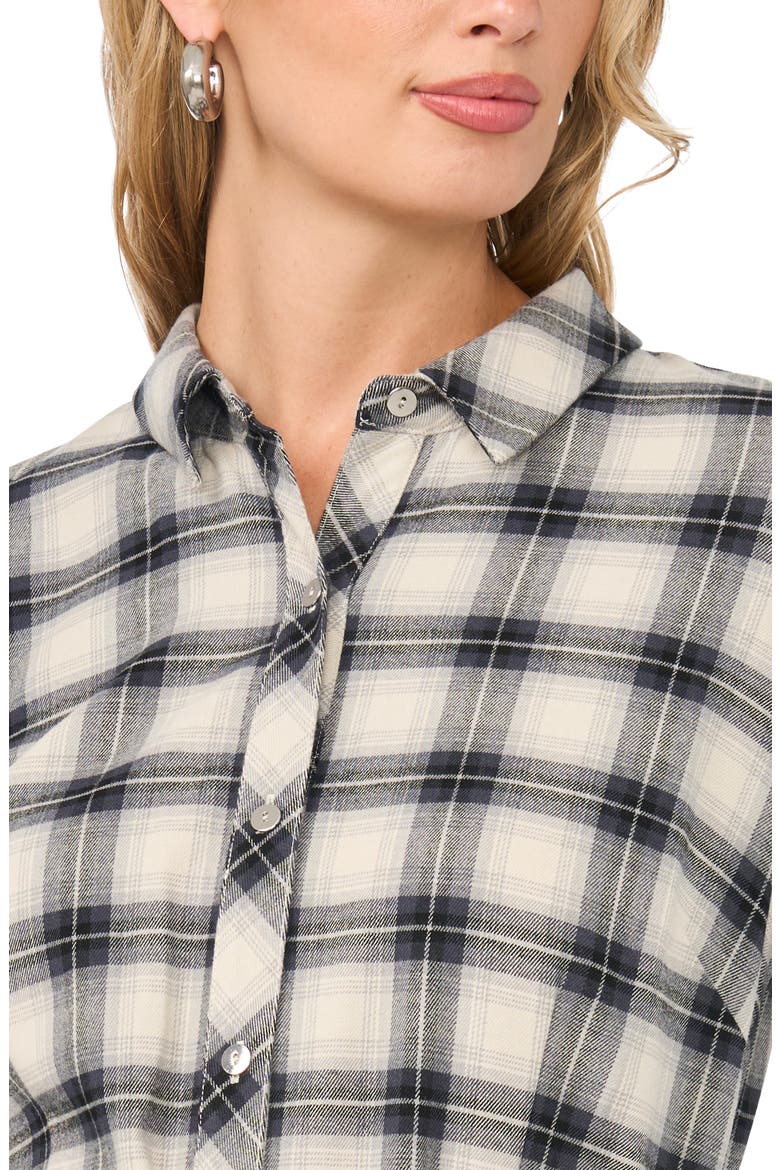 Plaid Belted Midi Shirt Dress