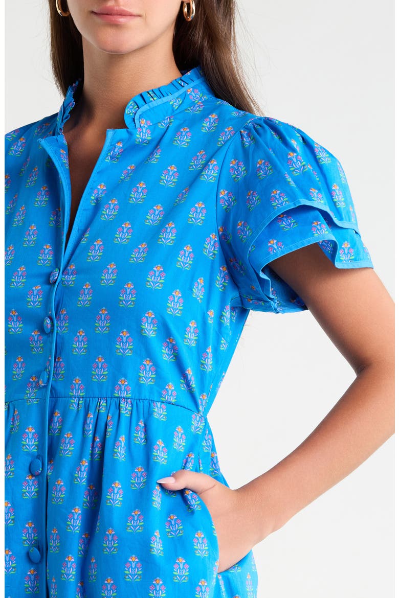 Davie Button Midi Shirtdress