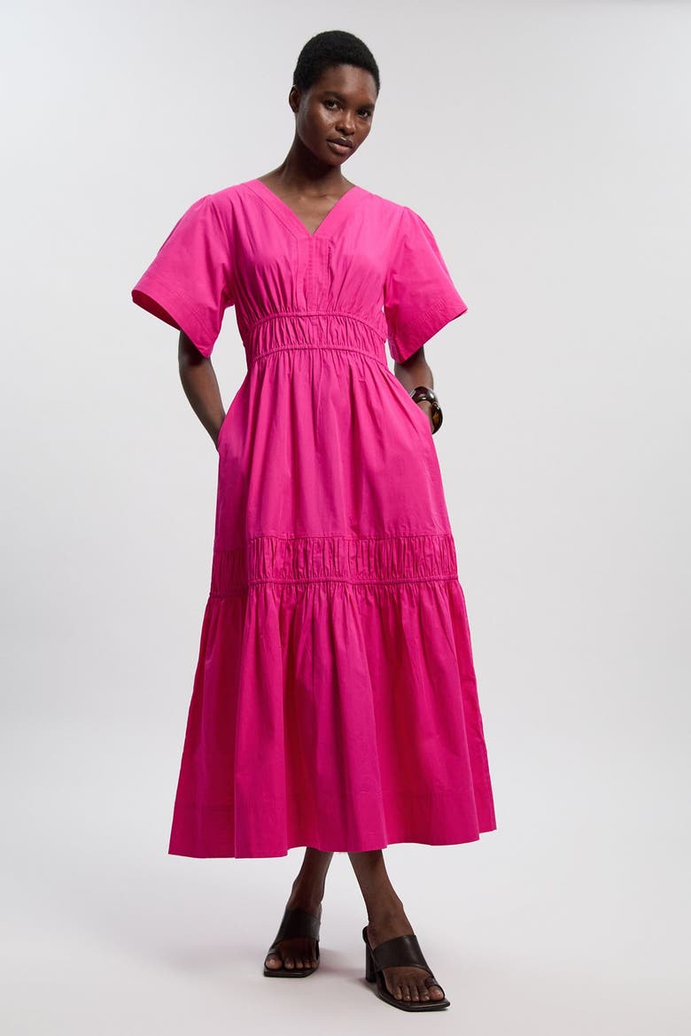 Tiered Cotton Maxi Dress