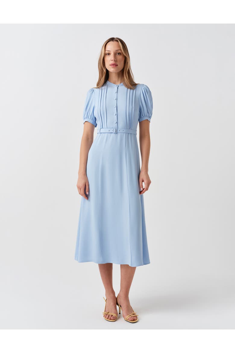 Francis Round Neck Crepe Midi Dress