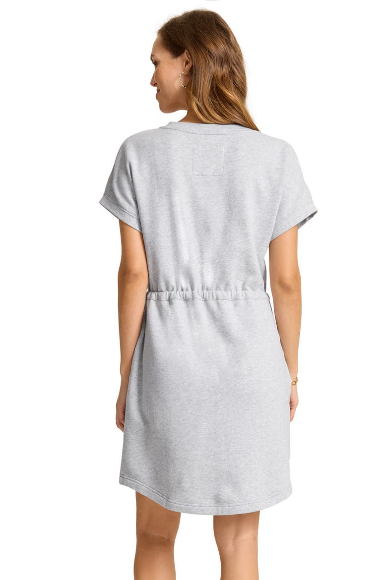 Marina del Mar Cotton Fleece V-Neck Dress
