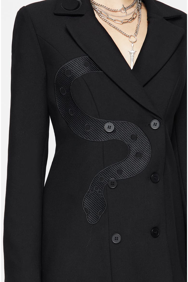 Slither Embroidered Blazer Dress