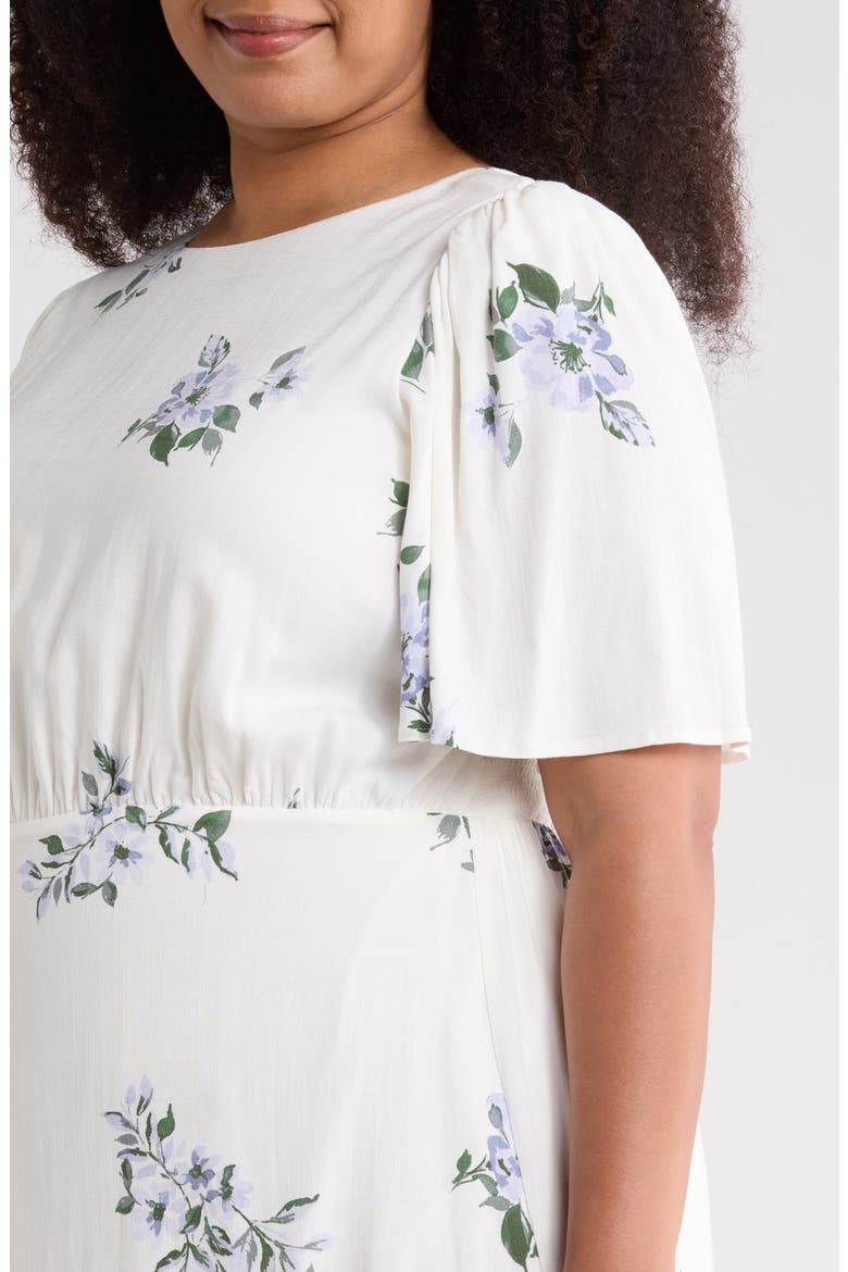 Porto Floral Smocked Midi Dress
