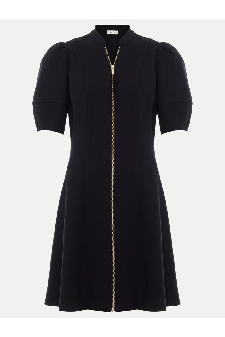 Alima Ponte Zip A-Line Dress