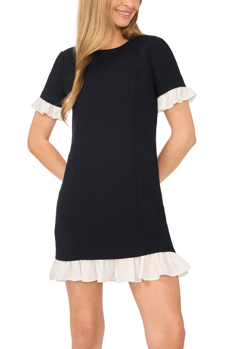 Ruffle Sheath Minidress