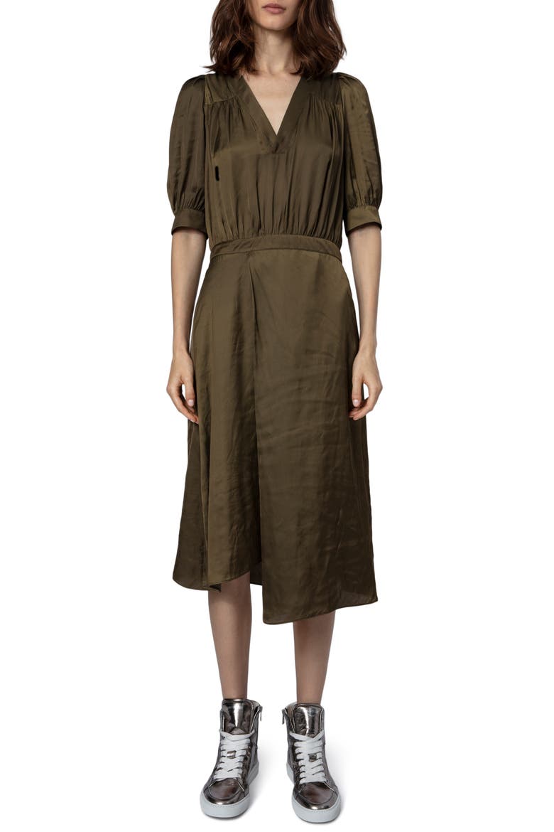 Ralia Satin Midi Dress