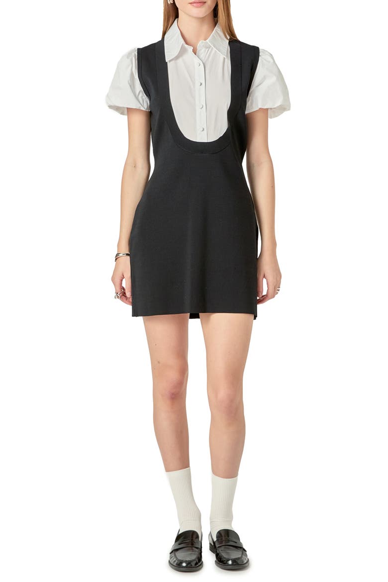 Mixed Media Minidress