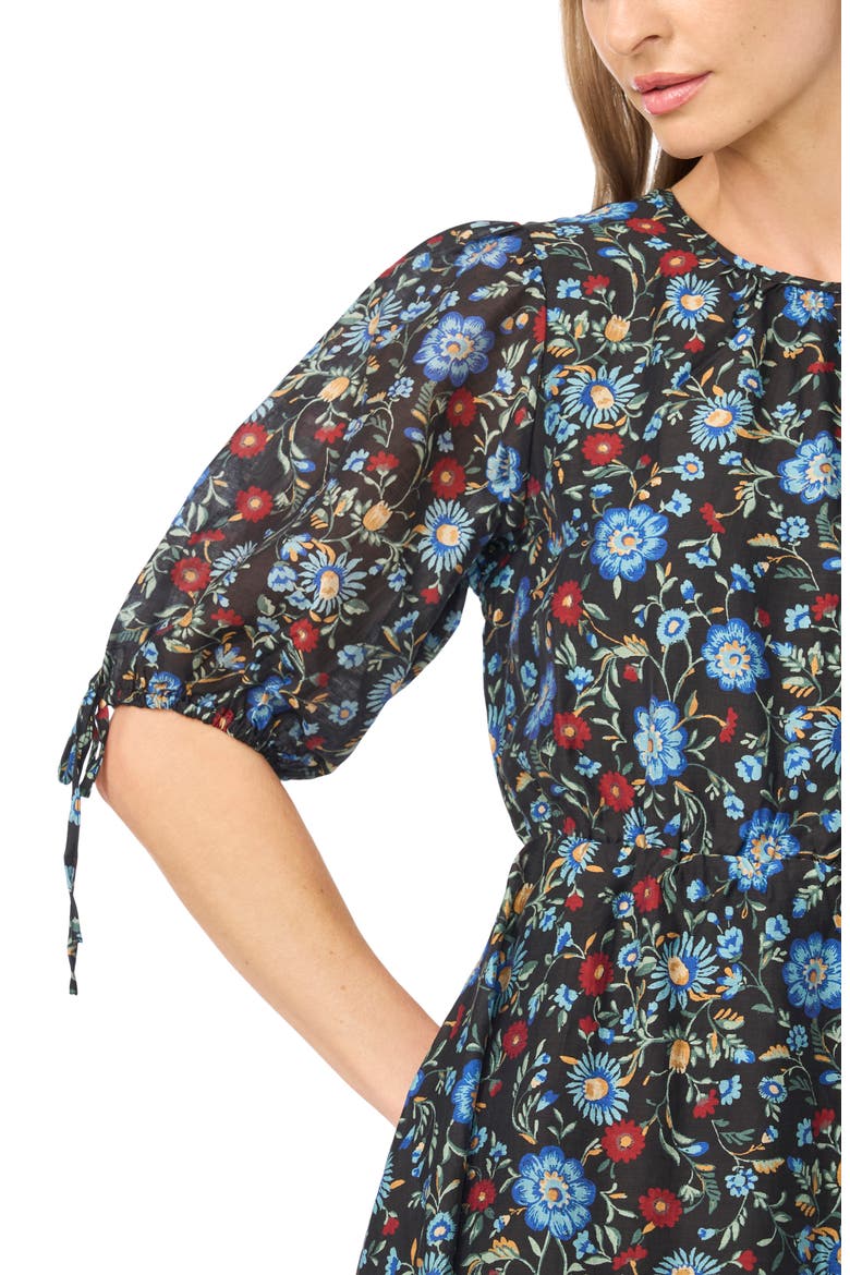 Puff Sleeve Maxi Dress