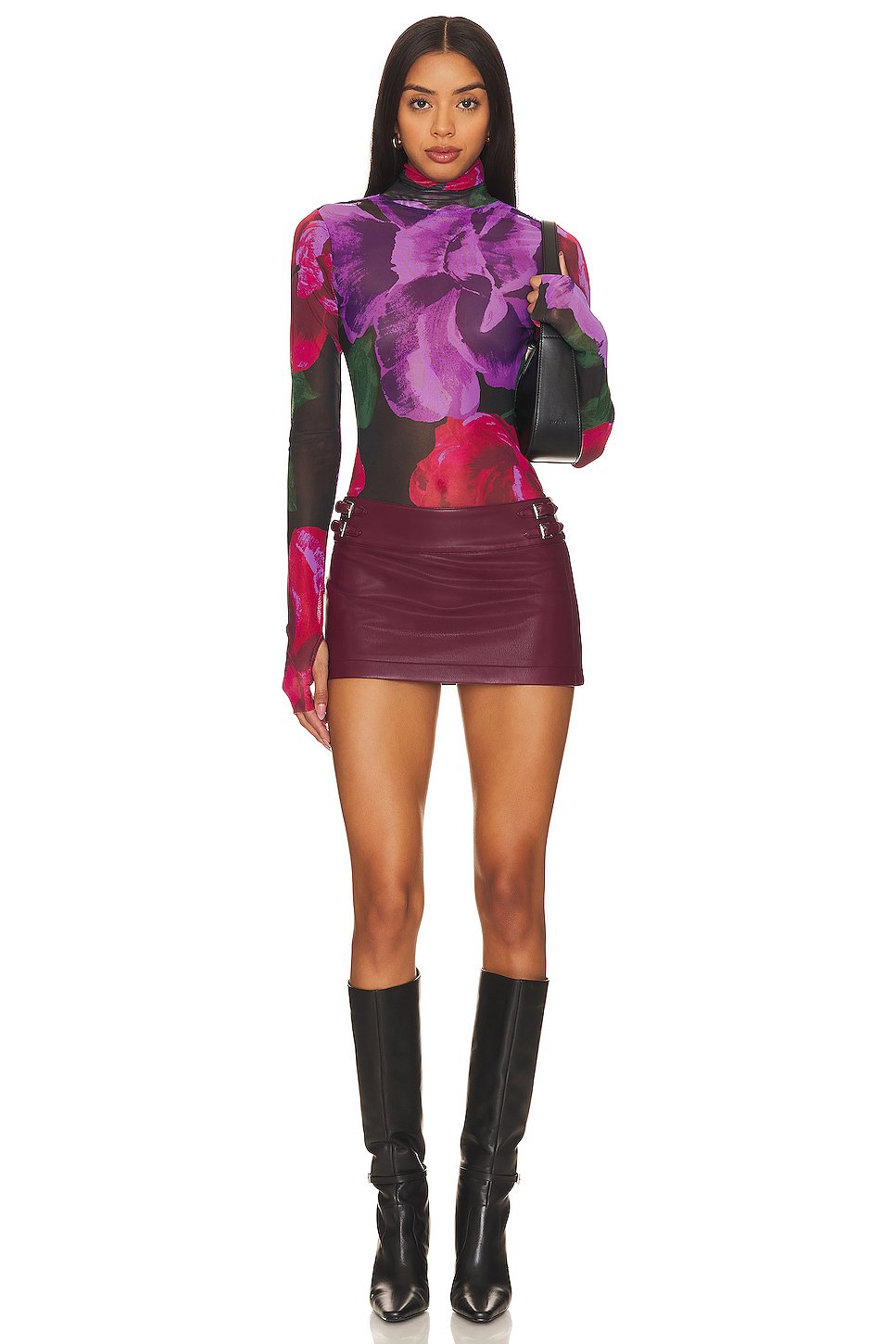 AFRM Zadie Top in Oversized Bloom - Image 4