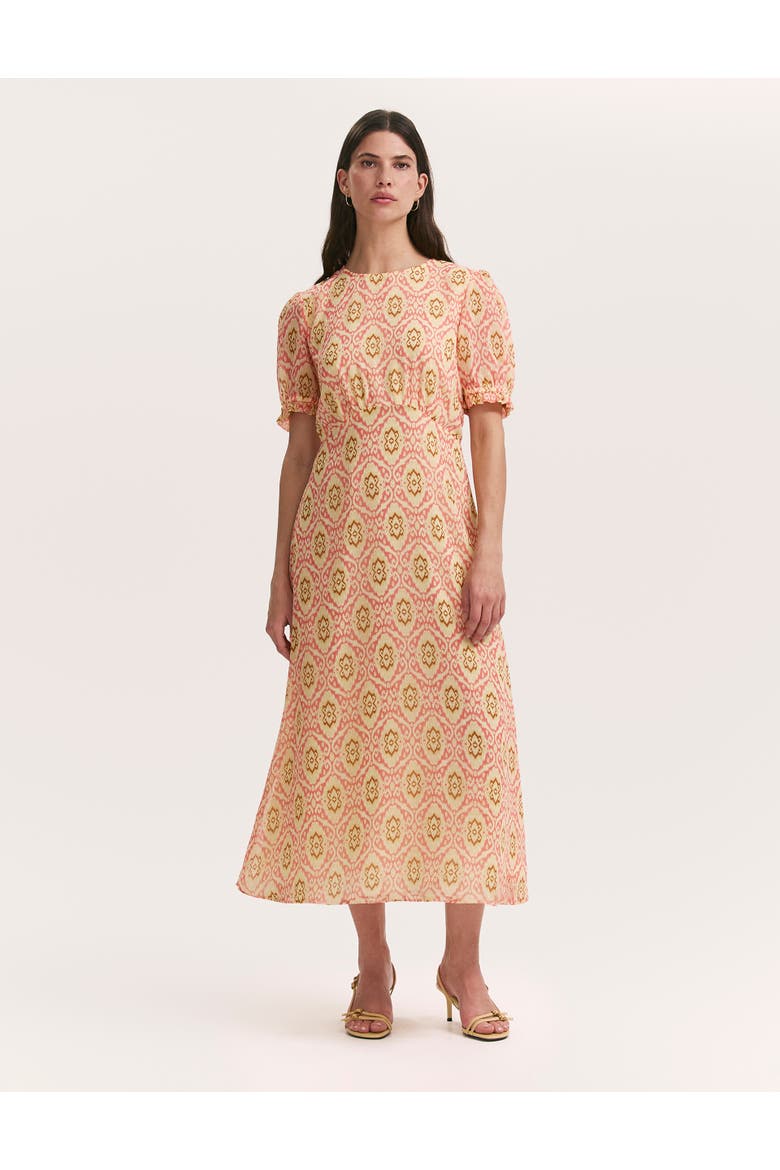 Mela Printed Midi Tea Dress