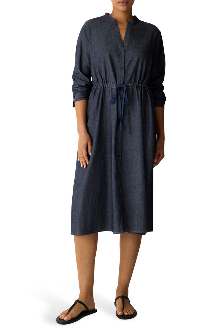Organic Cotton Midi Shirtdress
