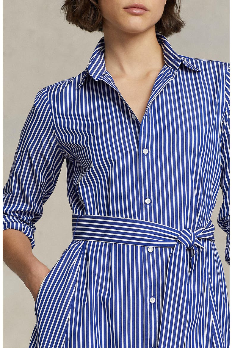 Ashton Long Sleeve Tie Waist Shirtdress