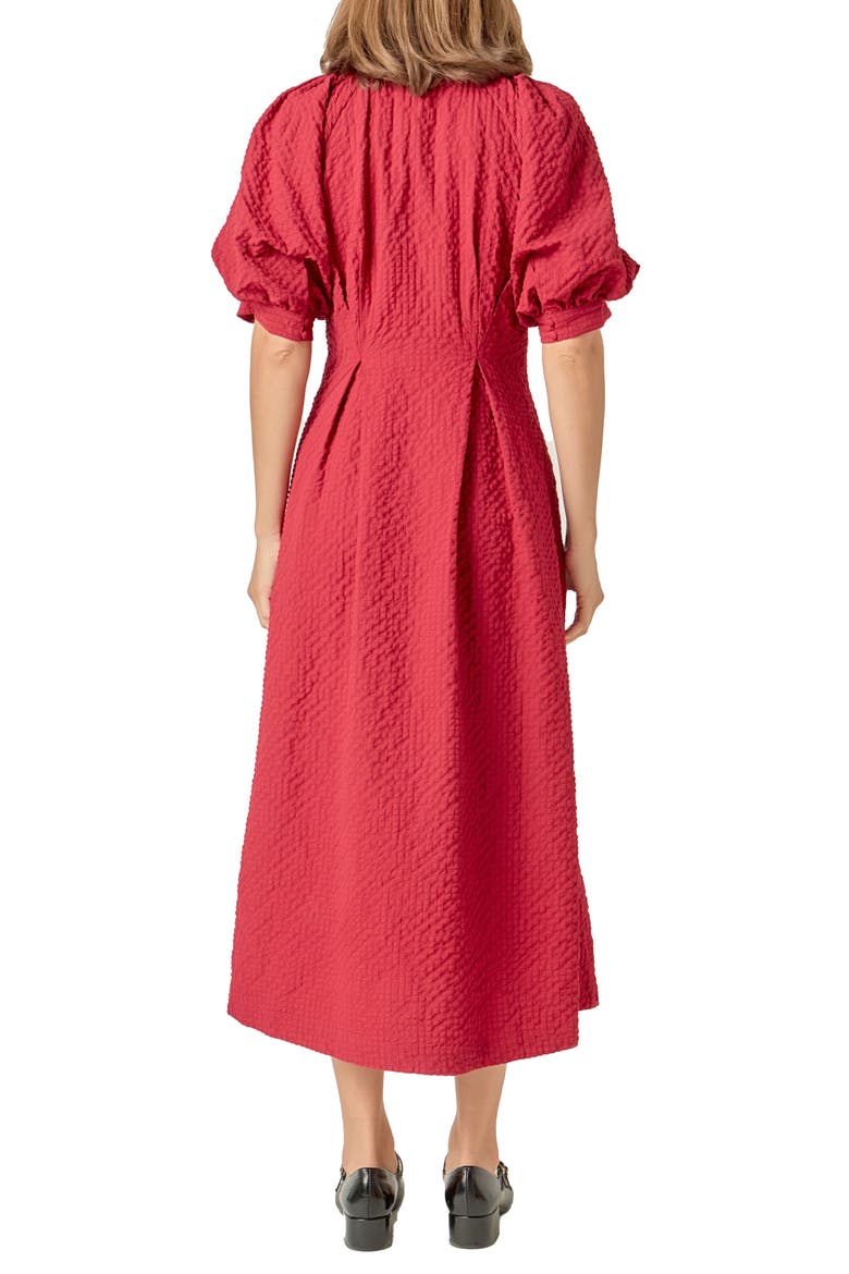 Button Front Maxi Dress