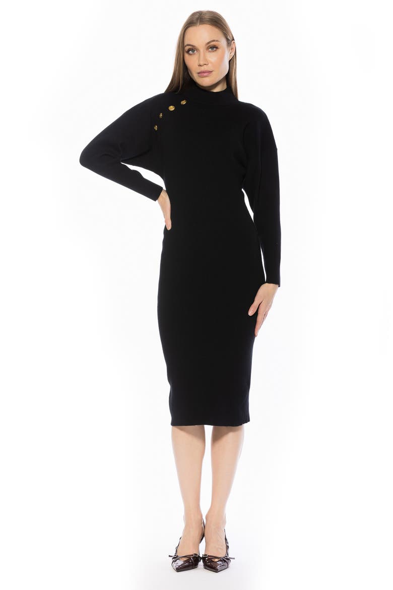 INDIGO MIDI KNIT DRESS