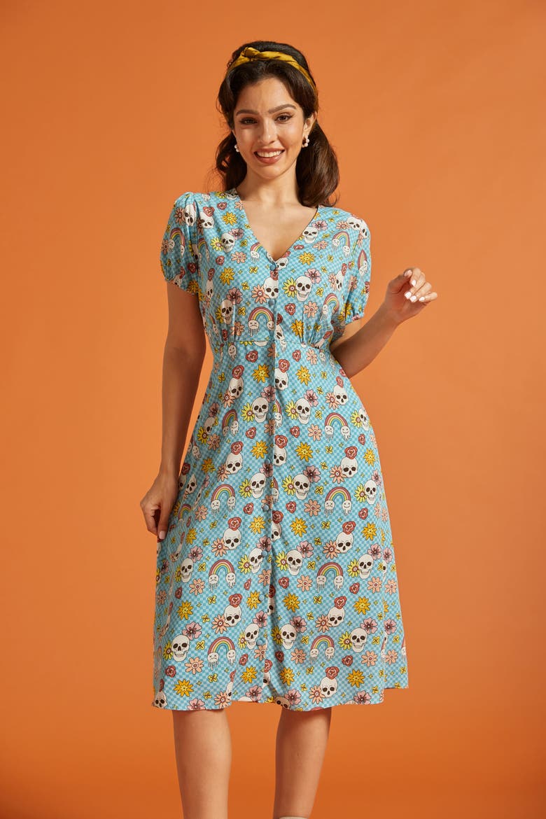Sundae Stunner Button Front Dress