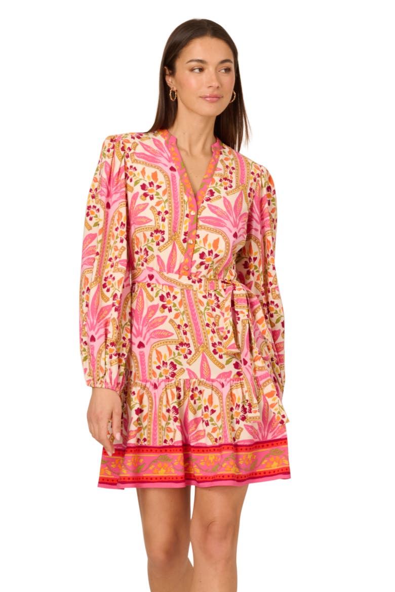 Printed Long Sleeve Dress