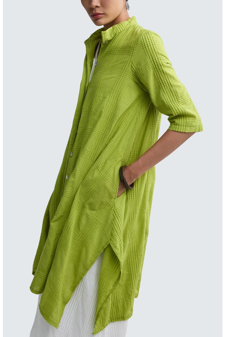 Vela Check-embroidered Shirt Dress