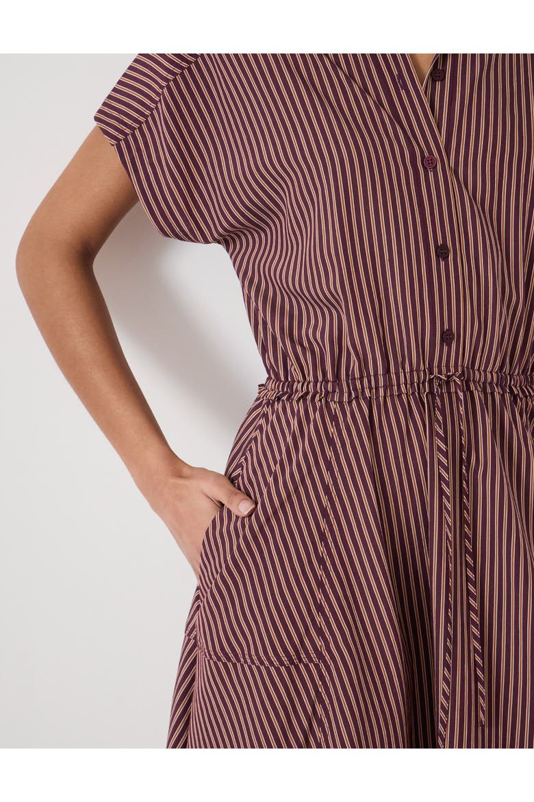 Mira Short Sleeve Hanky Hem Midi Dress