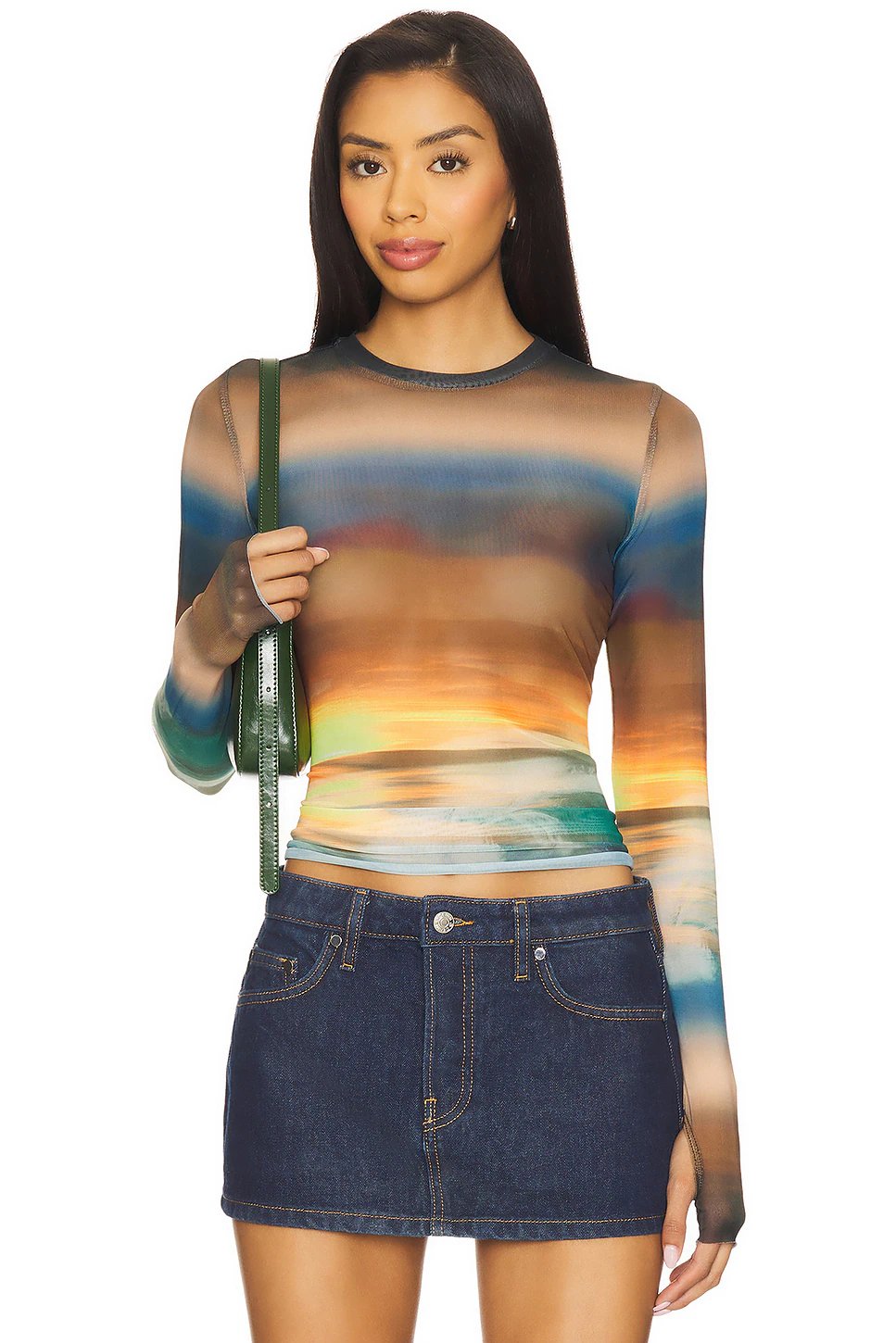 AFRM Kaylee Top in Ocean Ombre - Image 5