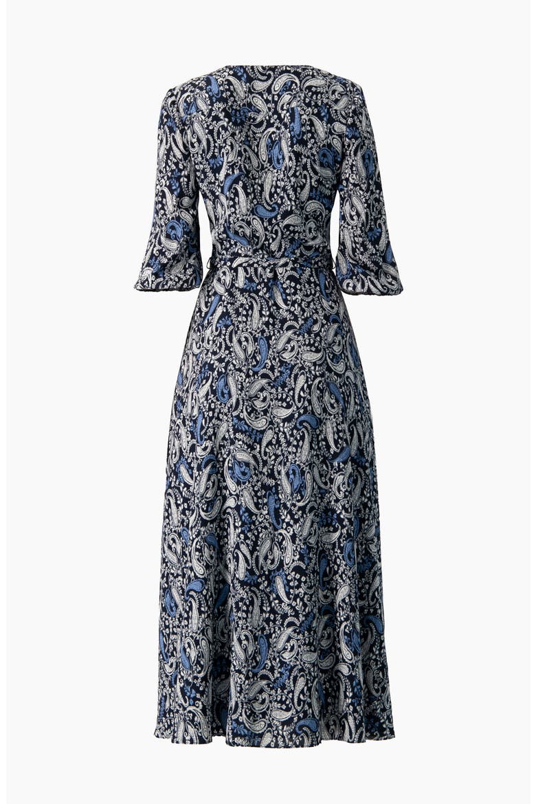 Paisley V-Neck Maxi Dress
