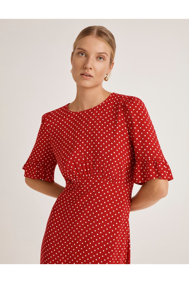 Sylvie Polka Dot Midi Dress