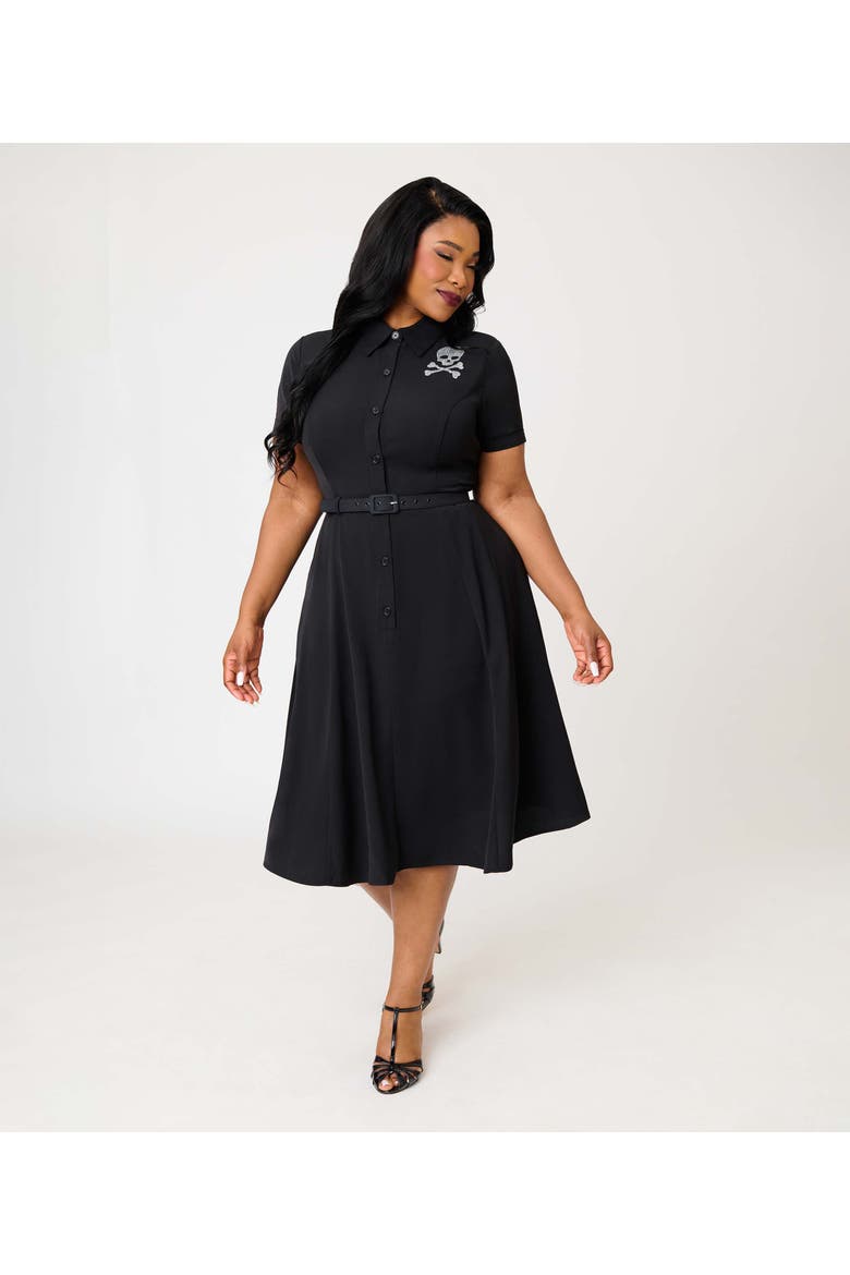 Plus Size 1940s Shirt Dress