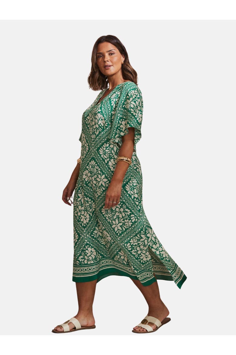 Bandana Print T-shirt Midi Dress