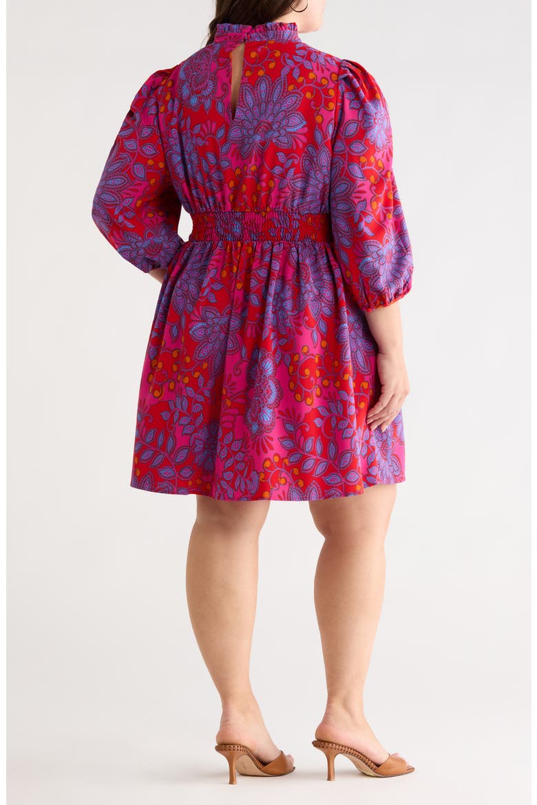 Darret Esmae Floral Pleated Dress