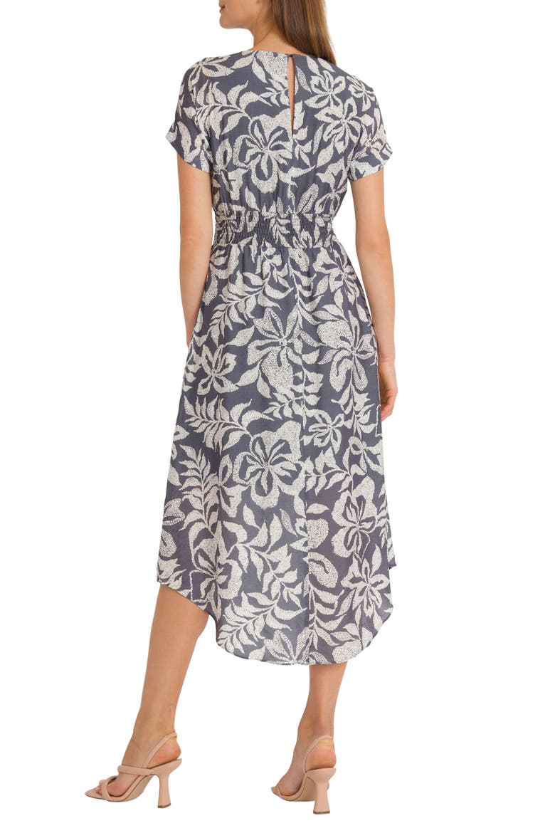 Floral Smocked Waist Midi Sundress