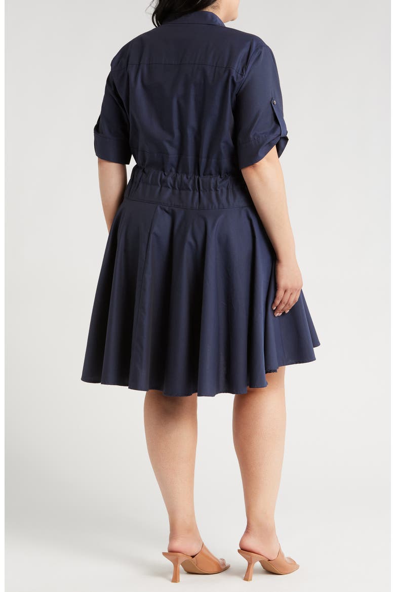 Meadow Drawstring Waist Shirtdress