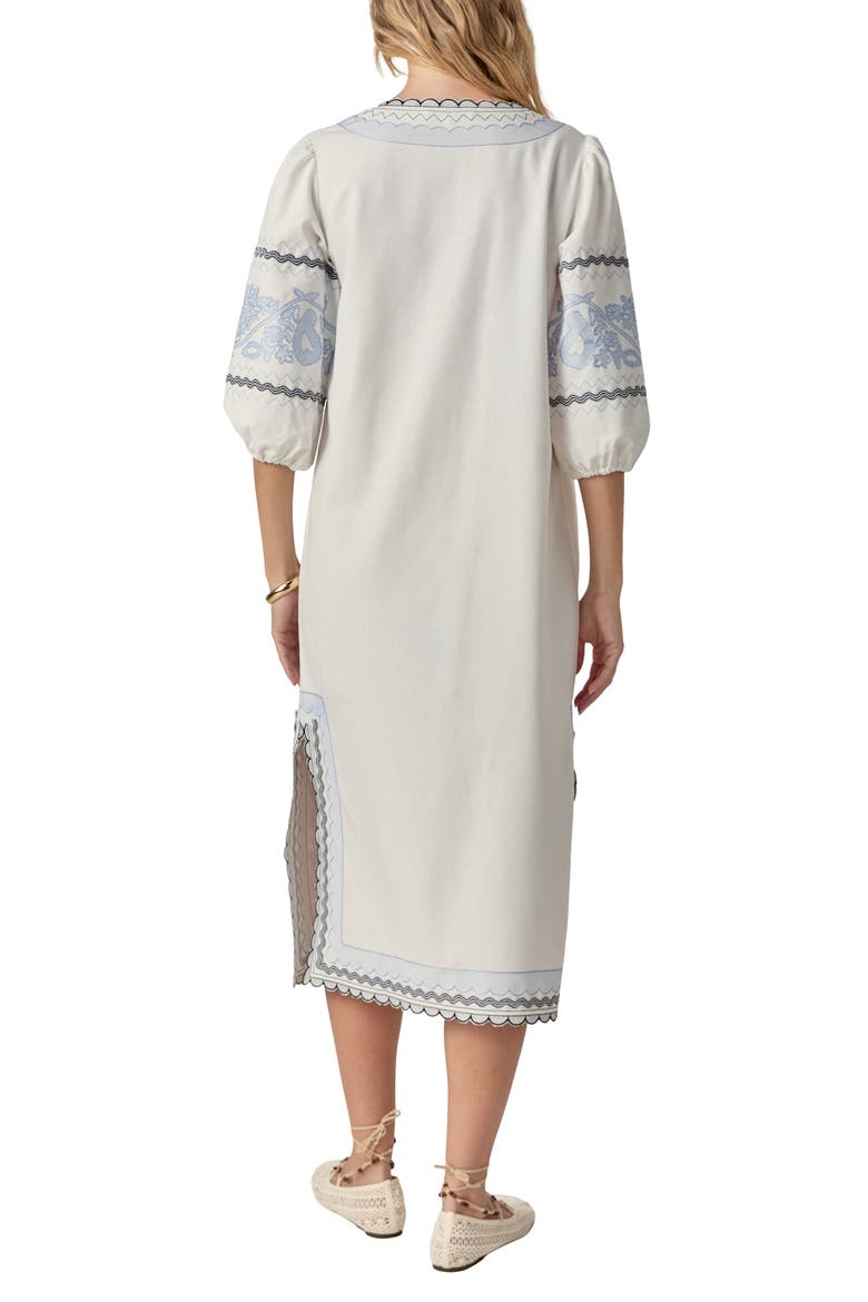 Embroidered Midi Dress
