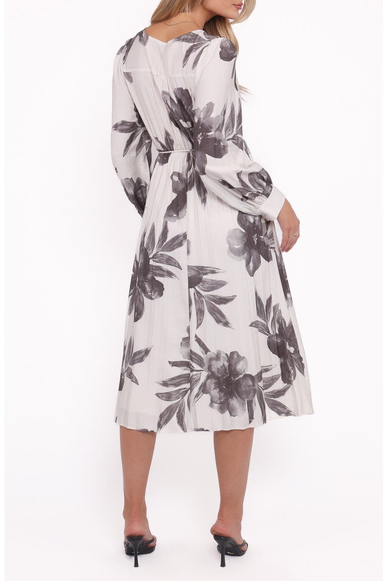 Grainne Floral Print Long Sleeve Midi Dress
