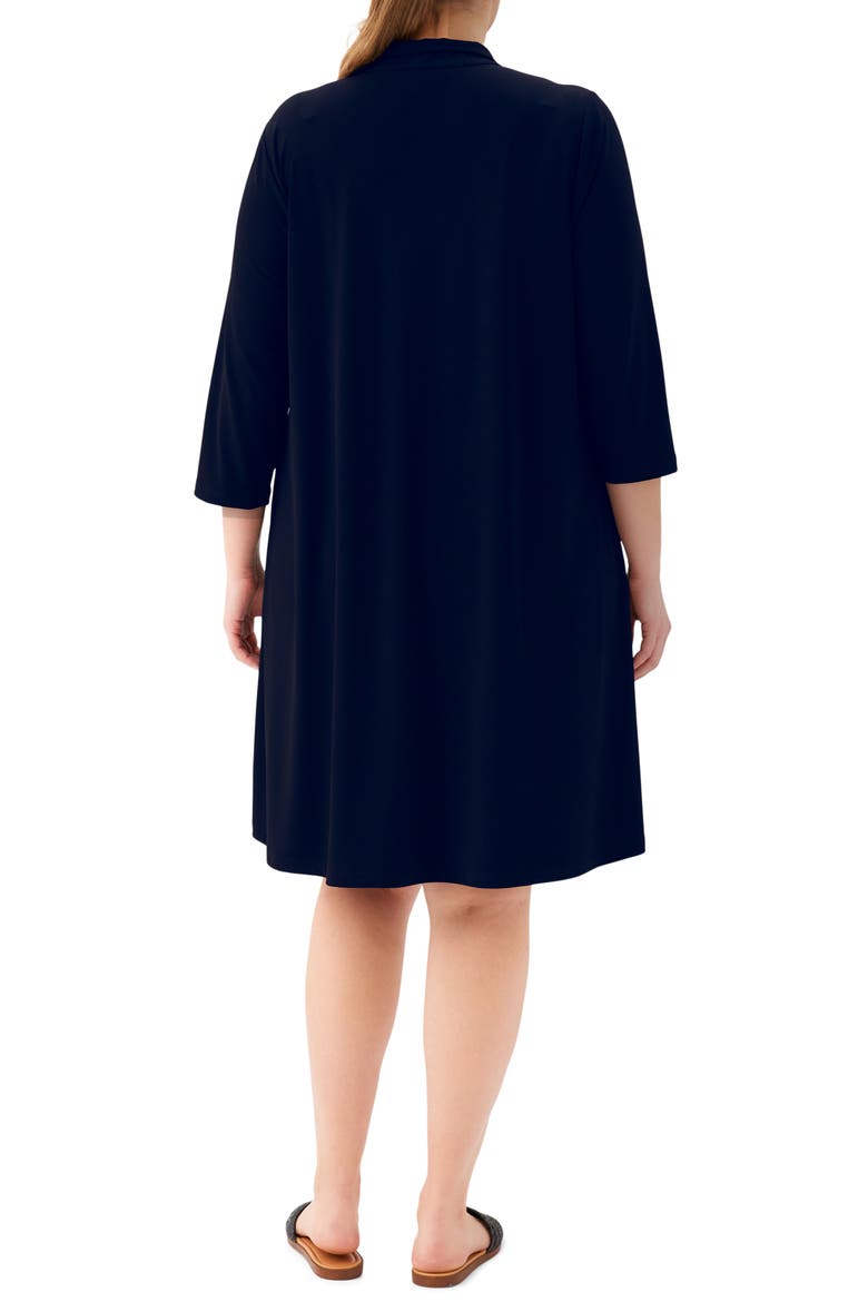 Half Zip Travel Jersey Dress
