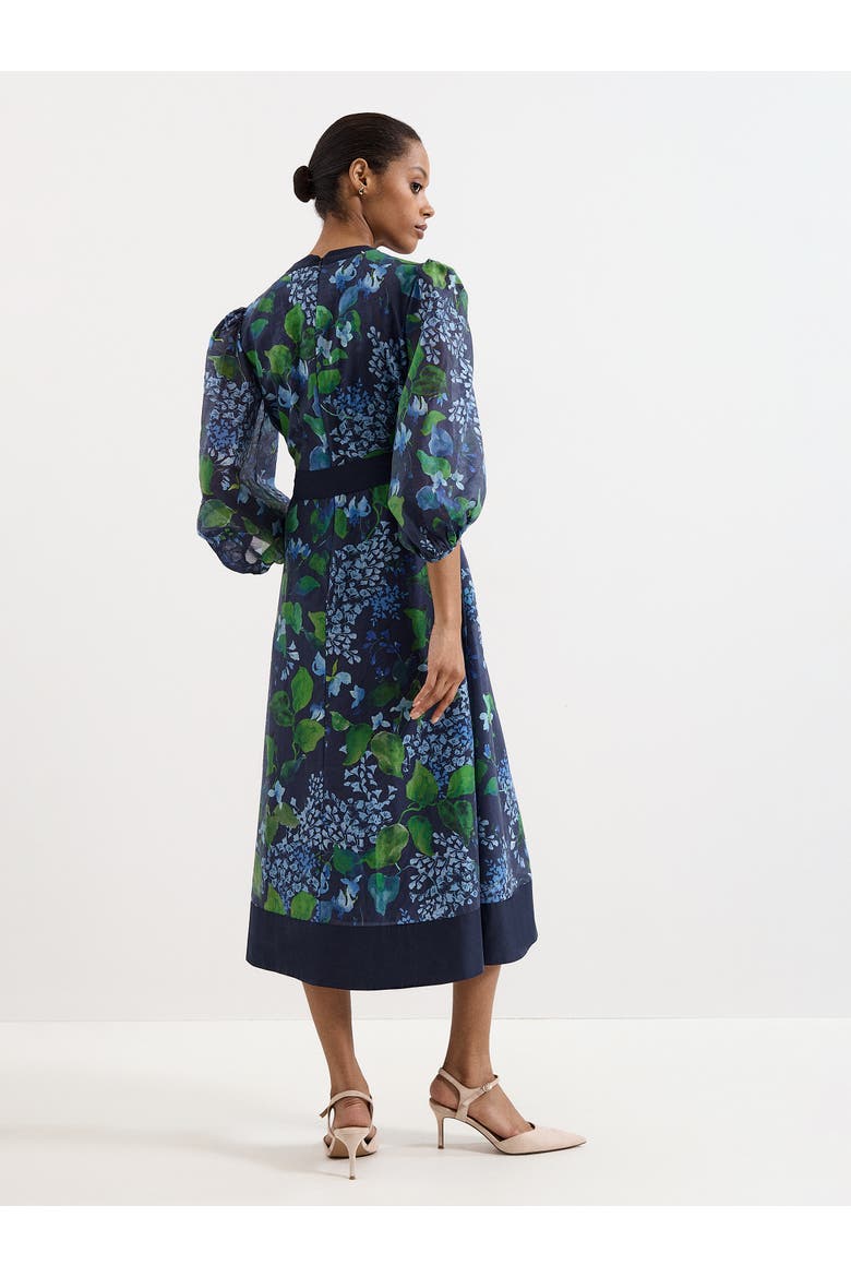Nixie Printed Midi Wrap Dress